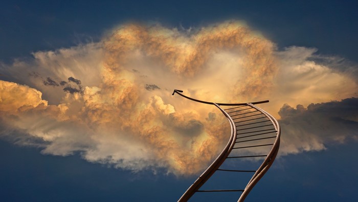 Ladder to a Heart-Shaped Cloud