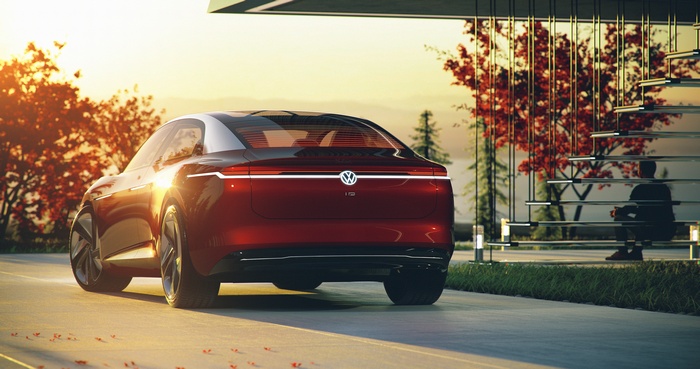 4K Volkswagen I.D. Vizzion at Geneva Motor Show 2018