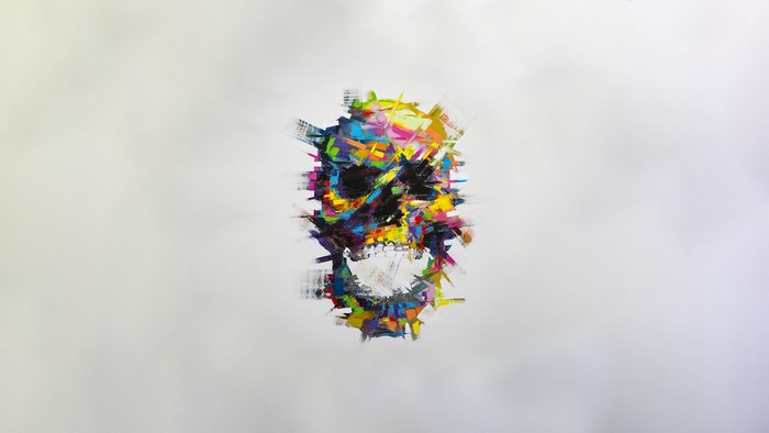 Abstract Skull Art