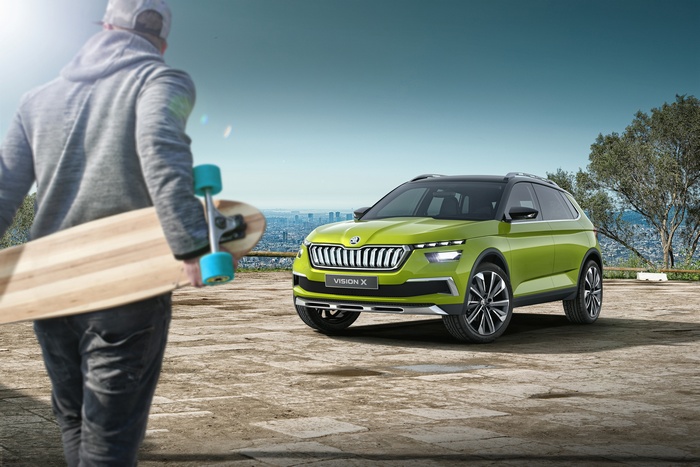 Skoda Vision X concept car at Geneva Motor Show 2018