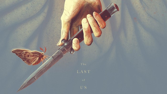 The Last of Us poster with moth and knife