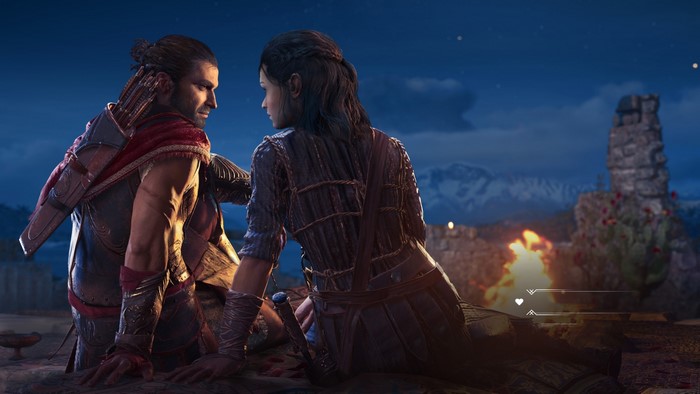 Alexios and Kyra from Assassin's Creed Odyssey