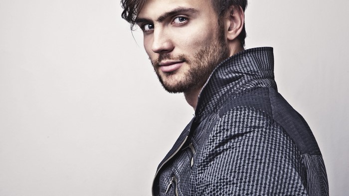 Man in a patterned jacket