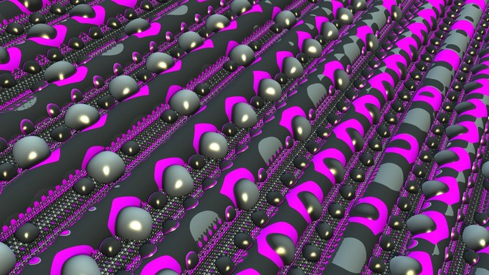3D fractal pattern with spheres
