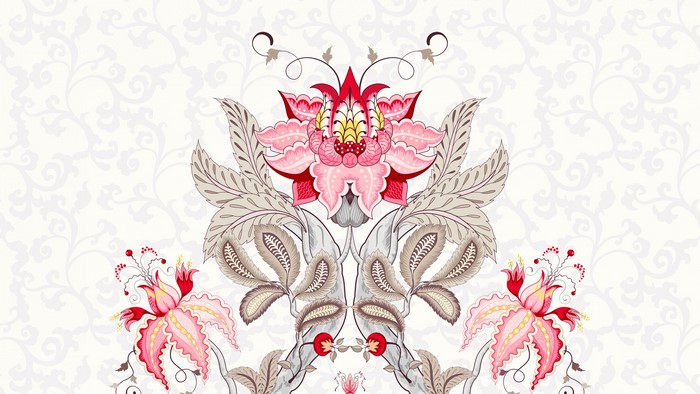 4K Floral Pattern Vector Graphics