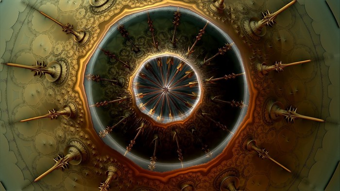 Abstract fractal pattern with spikes