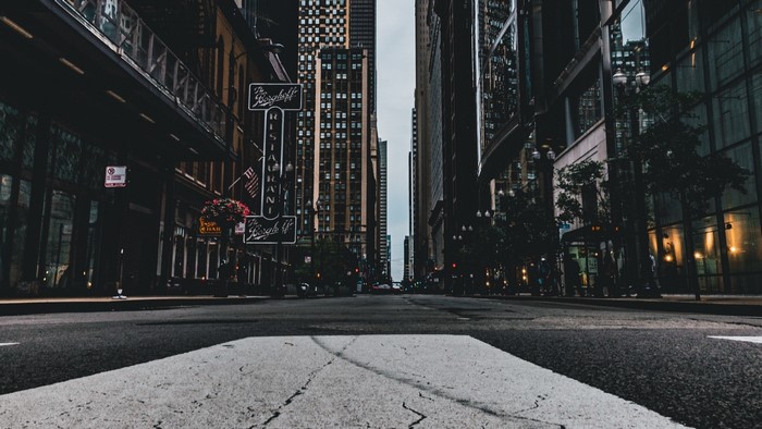 Street view in Chicago