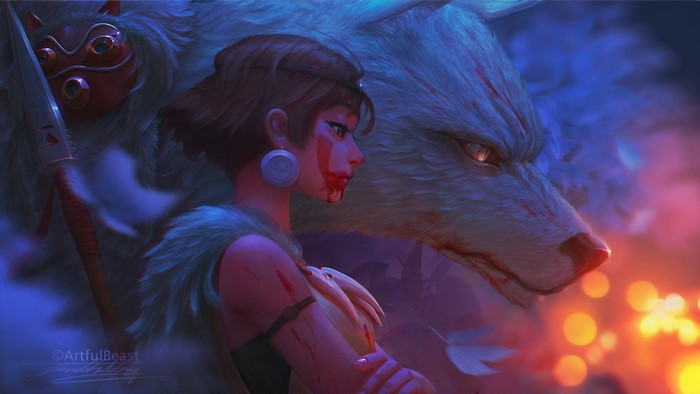San and Moro from Princess Mononoke