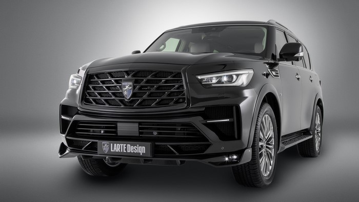 Black Infiniti QX80 with LARTE Design body kit
