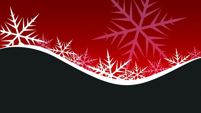 4K Winter Snowflakes Background