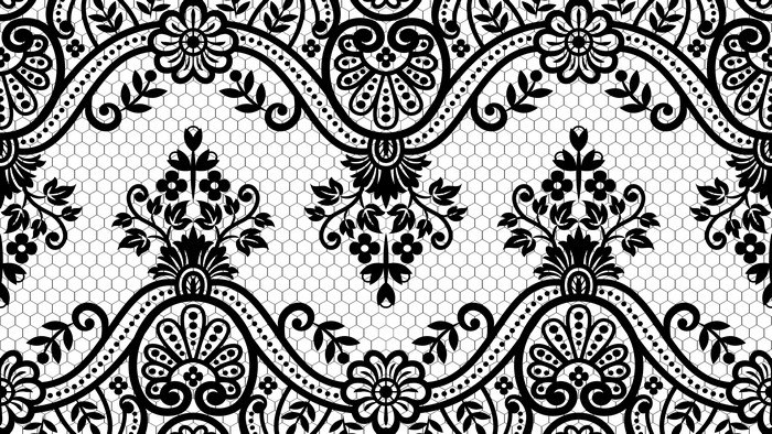 4K Black Lace Pattern