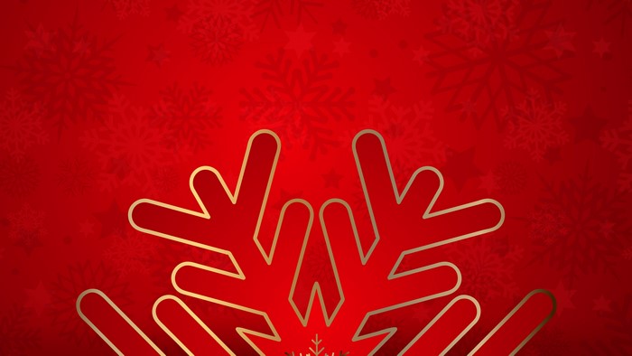 4K Winter Snowflake Background