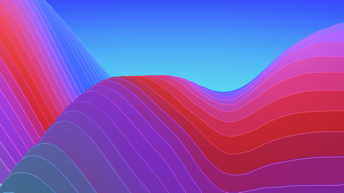 Colorful Gradient Waves Abstract Background