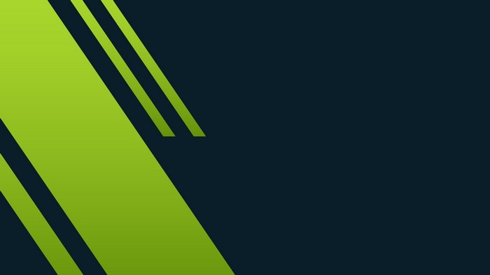 Green and Dark Blue Abstract Geometric Design
