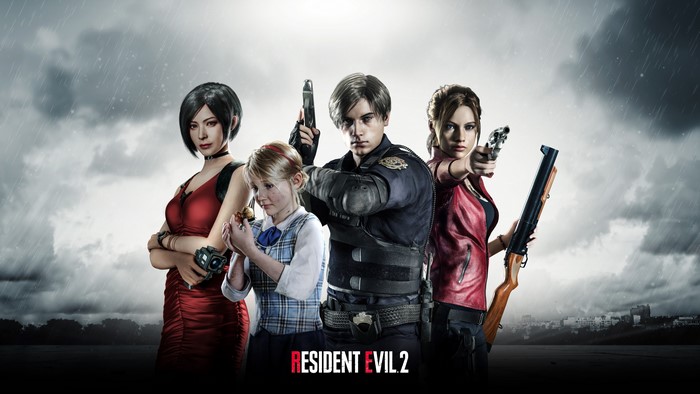 4K Resident Evil 2 characters