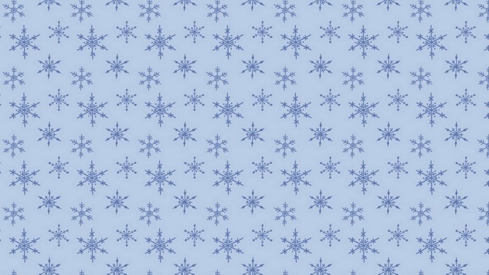 Blue Snowflakes Pattern