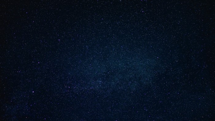 Starry night sky with constellations