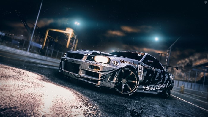 Nissan Skyline GT-R R34 "Watanabe" at night