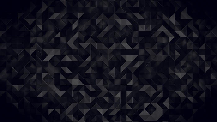 Dark 3D Triangles Pattern 4K