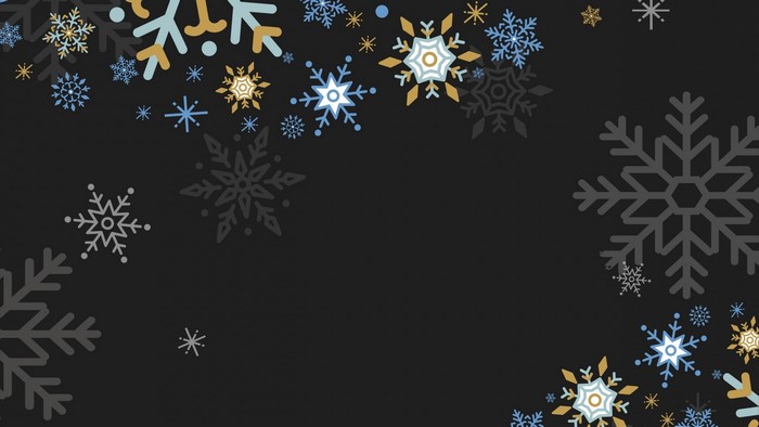 Snowflakes on a dark background