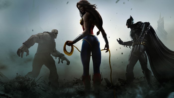 Wonder Woman, Batman, and Solomon Grundy from Injustice: Gods Among Us