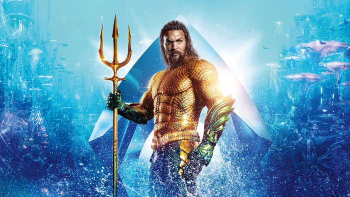 Aquaman from DC Comics holding a trident