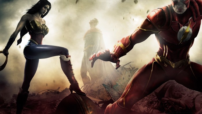 Wonder Woman, Flash, and Superman from Injustice: Gods Among Us