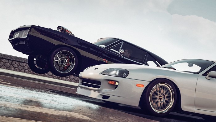 Dodge Charger and Toyota Supra in Forza Horizon 2