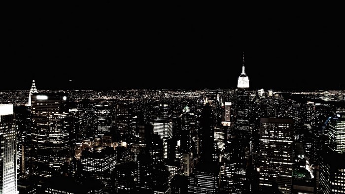 New York City skyline at night