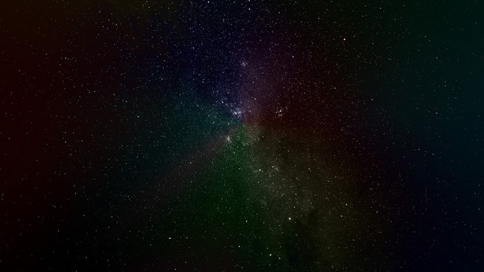 Darkened Starry Night Sky with Milky Way