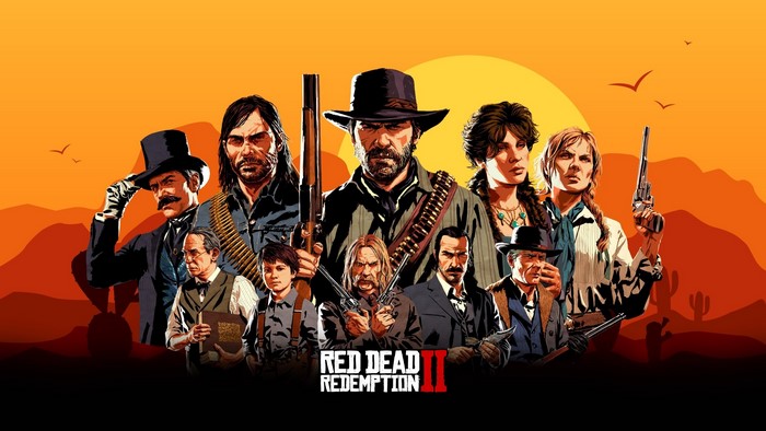 Red Dead Redemption 2 characters illustration
