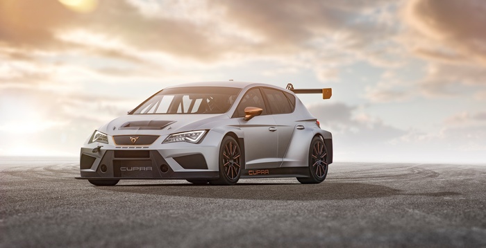 4K Cupra TCR race car on a track