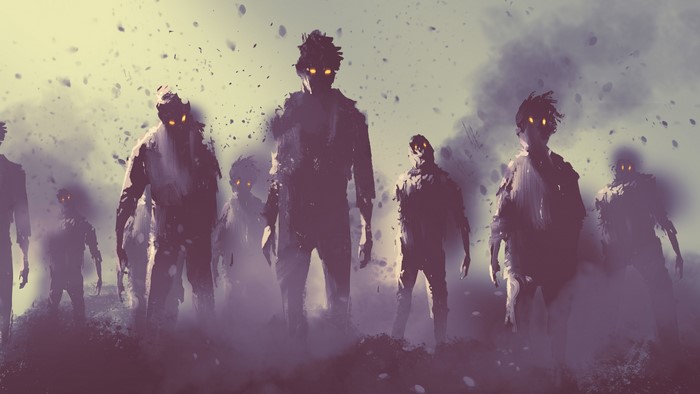 4K Evil Zombies in Smoke