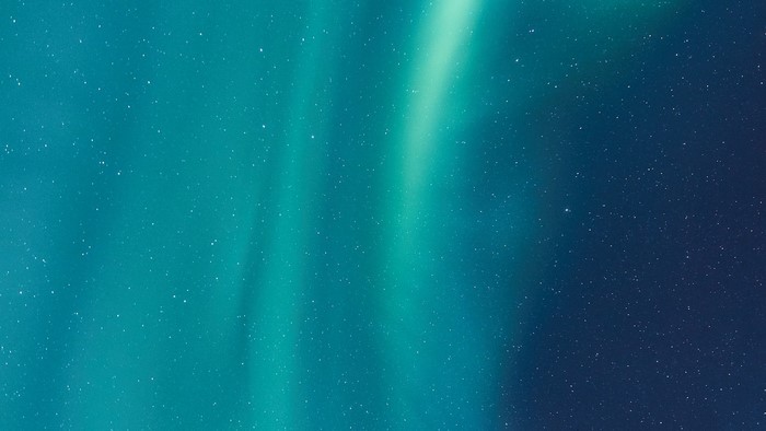 Northern Lights in a Starry Sky