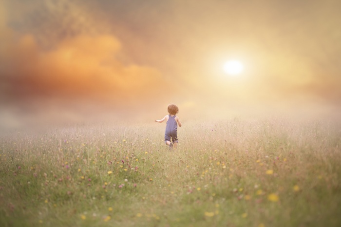 5K, Fields, Landscape, Play time, Sunny day, Joy, Kid