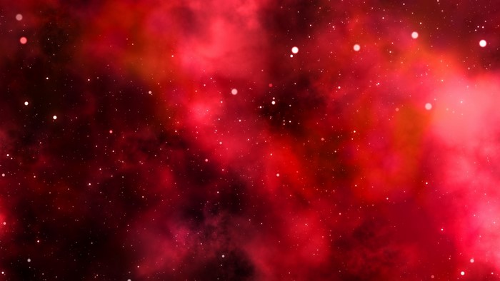 Red Nebula with Stars