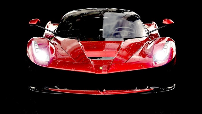 Ferrari LaFerrari with water droplets