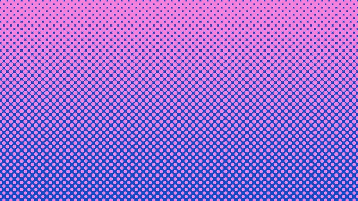Pink and Blue Halftone Pattern