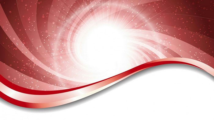 Red Swirl with Sparkles and Wave