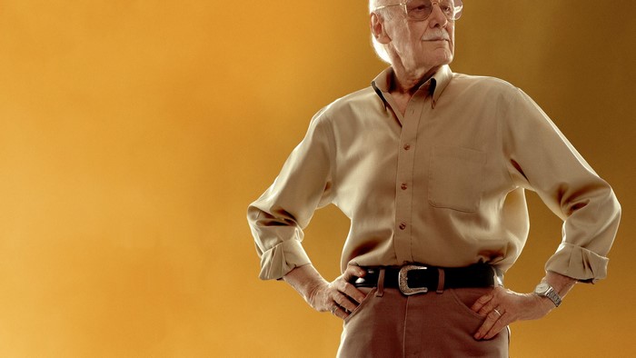 Stan Lee posing with hands on hips
