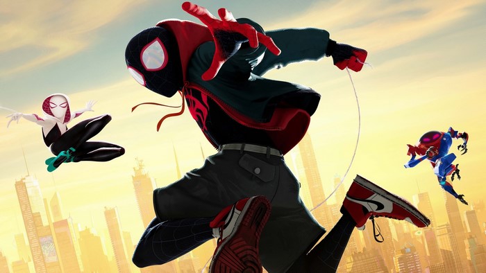 Miles Morales and Gwen Stacy from Spider-Man: Into the Spider-Verse