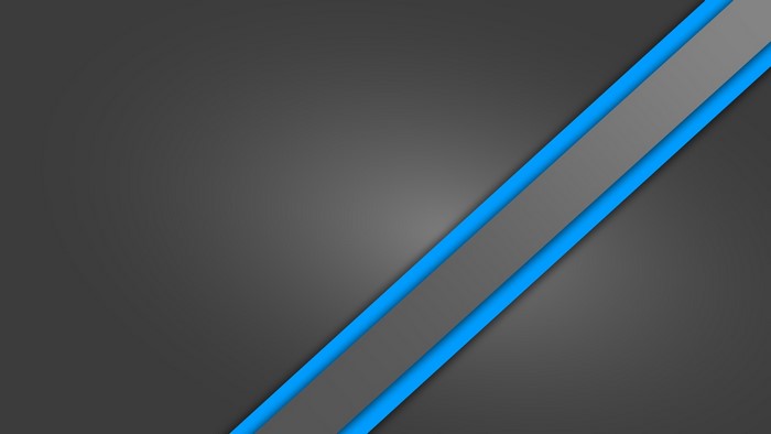 Grey and blue diagonal stripes on dark background
