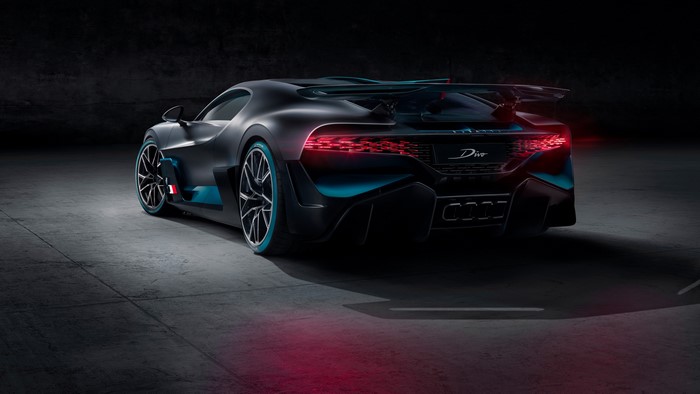 4K Bugatti Divo rear view