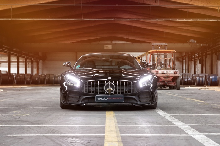 Black Mercedes-AMG GT R by Edo Competition in warehouse