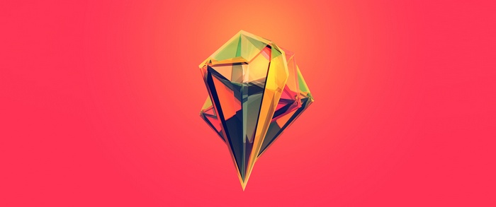 Abstract Geometric Crystal Sculpture