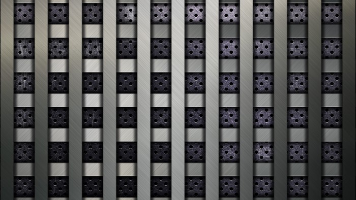 4K Metal Grid Pattern