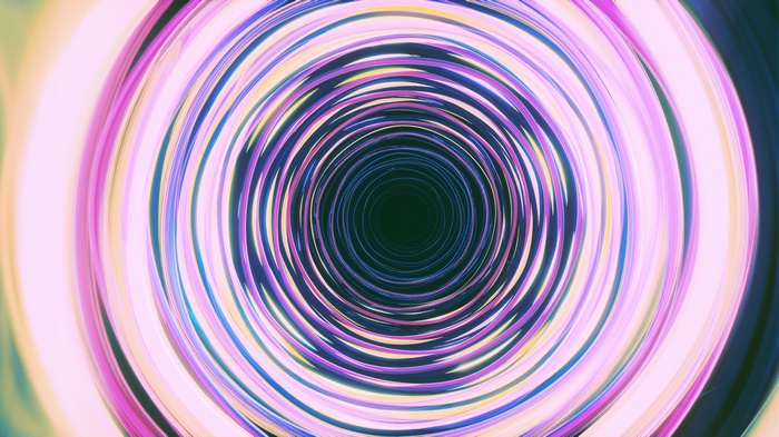 Waves, 4K, Neon, Colorful, Pink, Circles