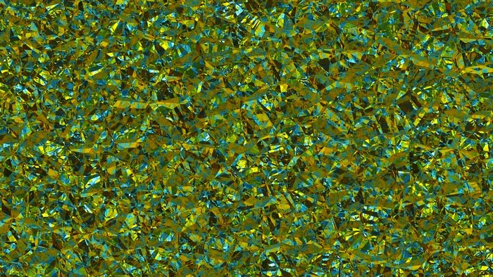 Abstract geometric pattern with green and blue.