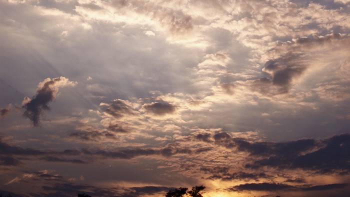 Sunset with Crepuscular Rays