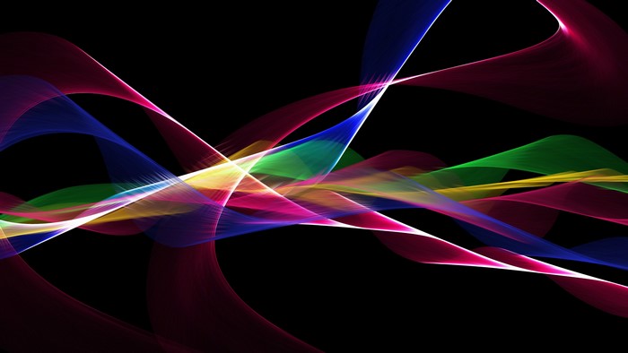 4K Abstract Colorful Light Waves